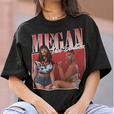 Camiseta Básica Megan Thee Stallion Retro