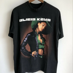 Camiseta Básica Alicia Keys Retro