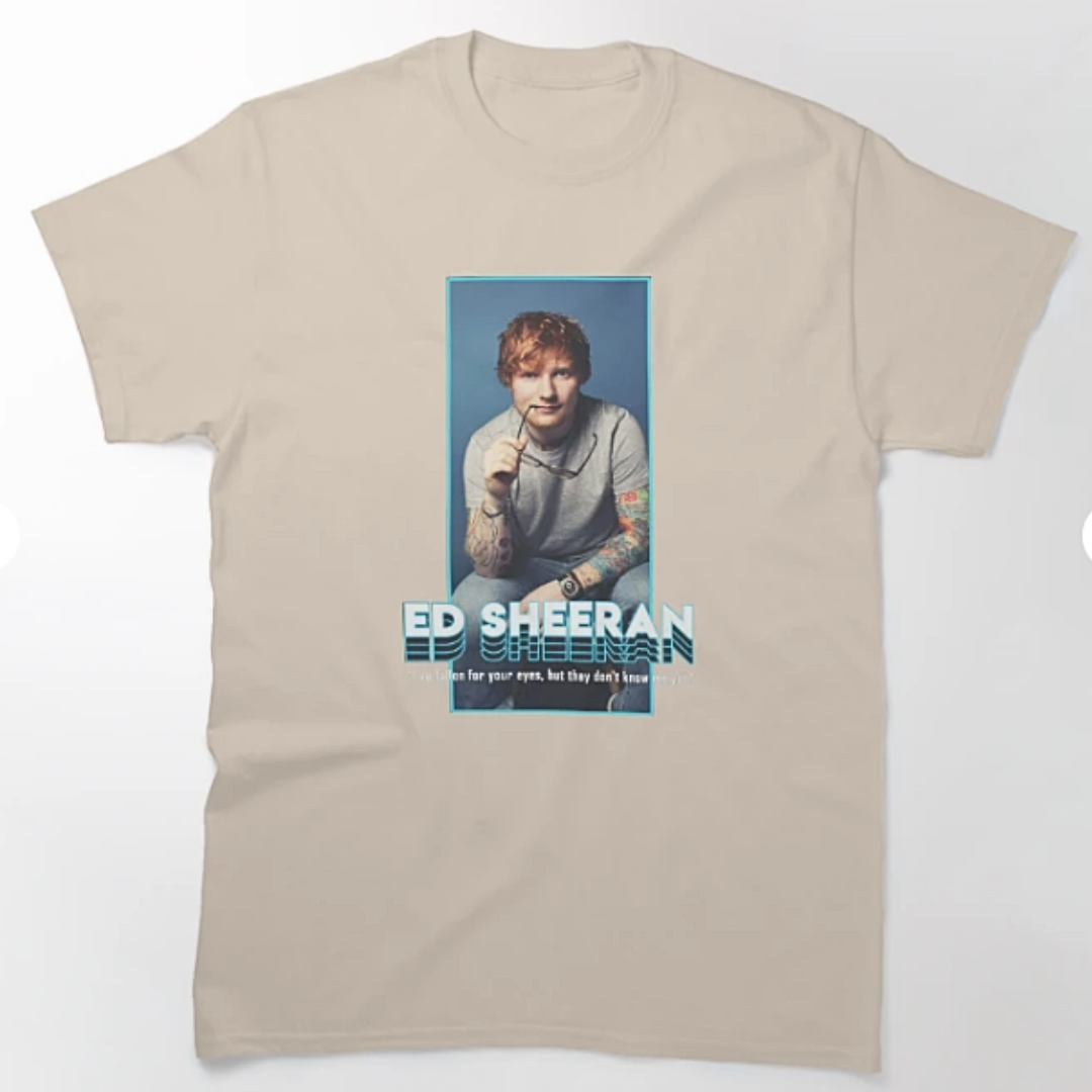 Camiseta Básica Ed Sheeran Casual