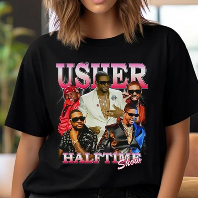Camiseta Básica Usher Retro Vintage