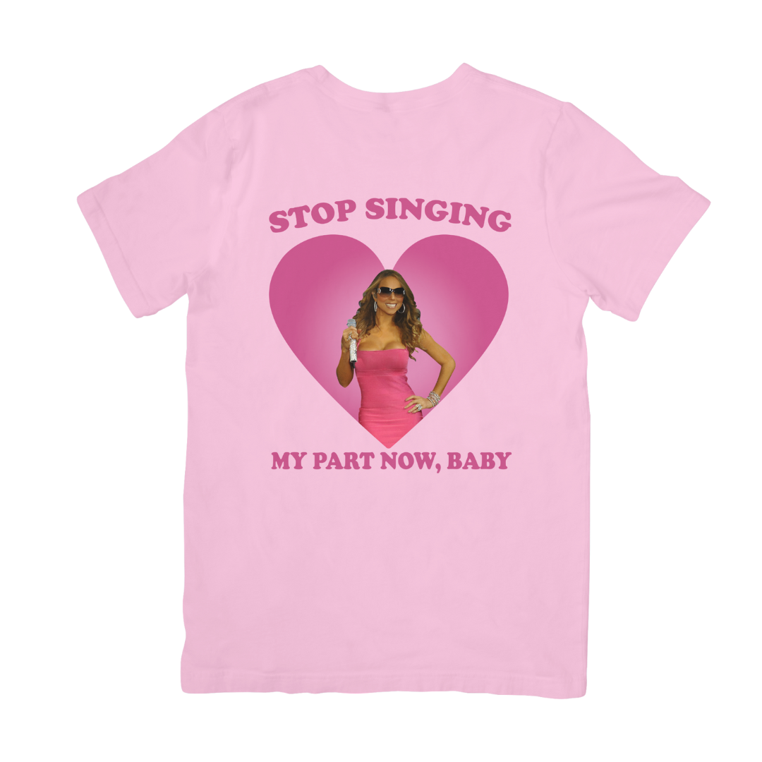 Camiseta Básica Mariah Carey Stop Singing