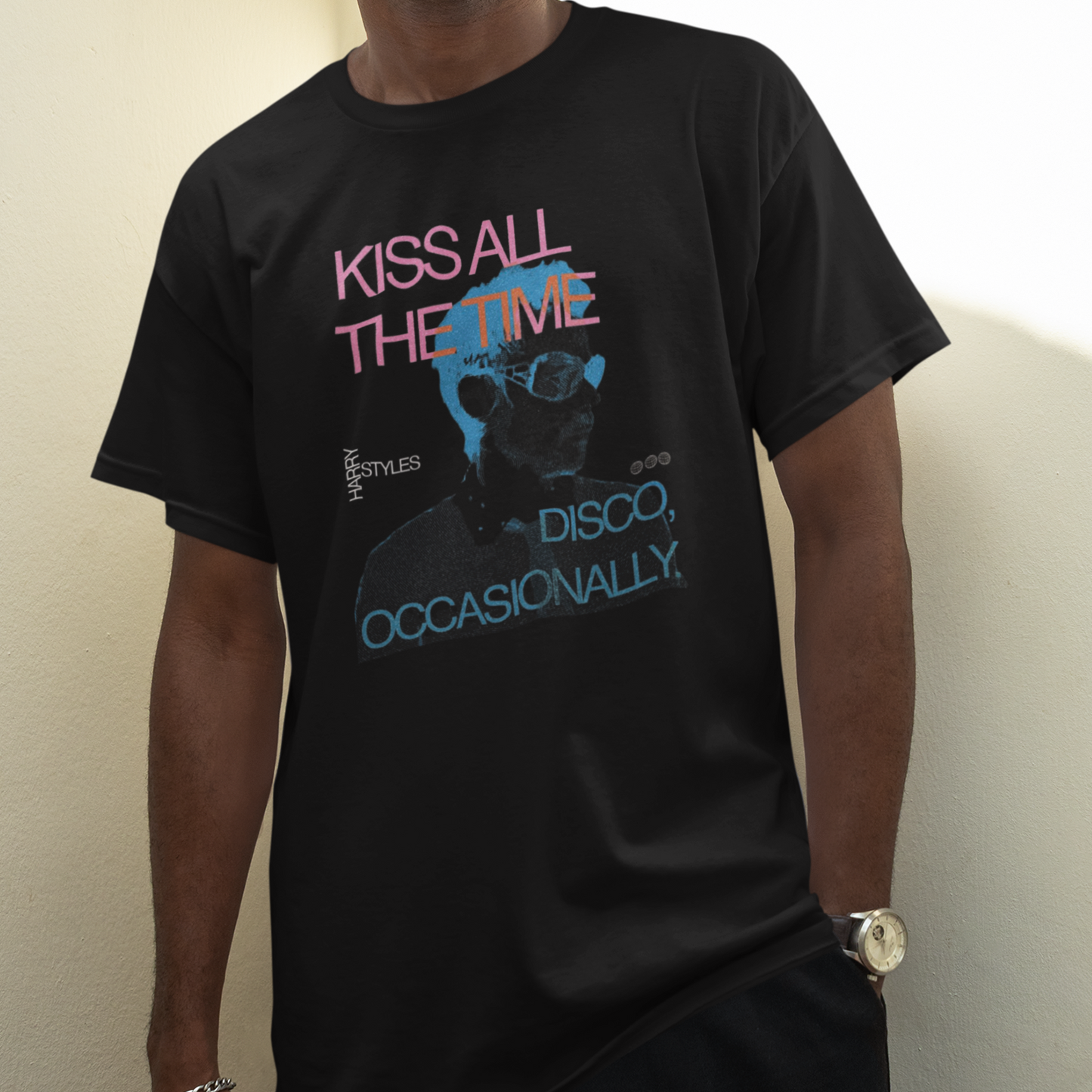 Camiseta Básica Harry Styles Negative Photo