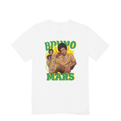 Camiseta Básica Bruno Mars Summer Vintage Vibes