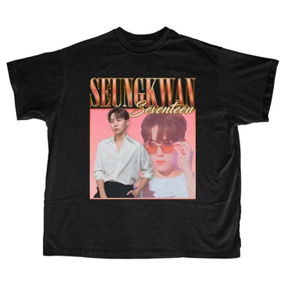 Camiseta Básica Seventeen Seungkwan Retro