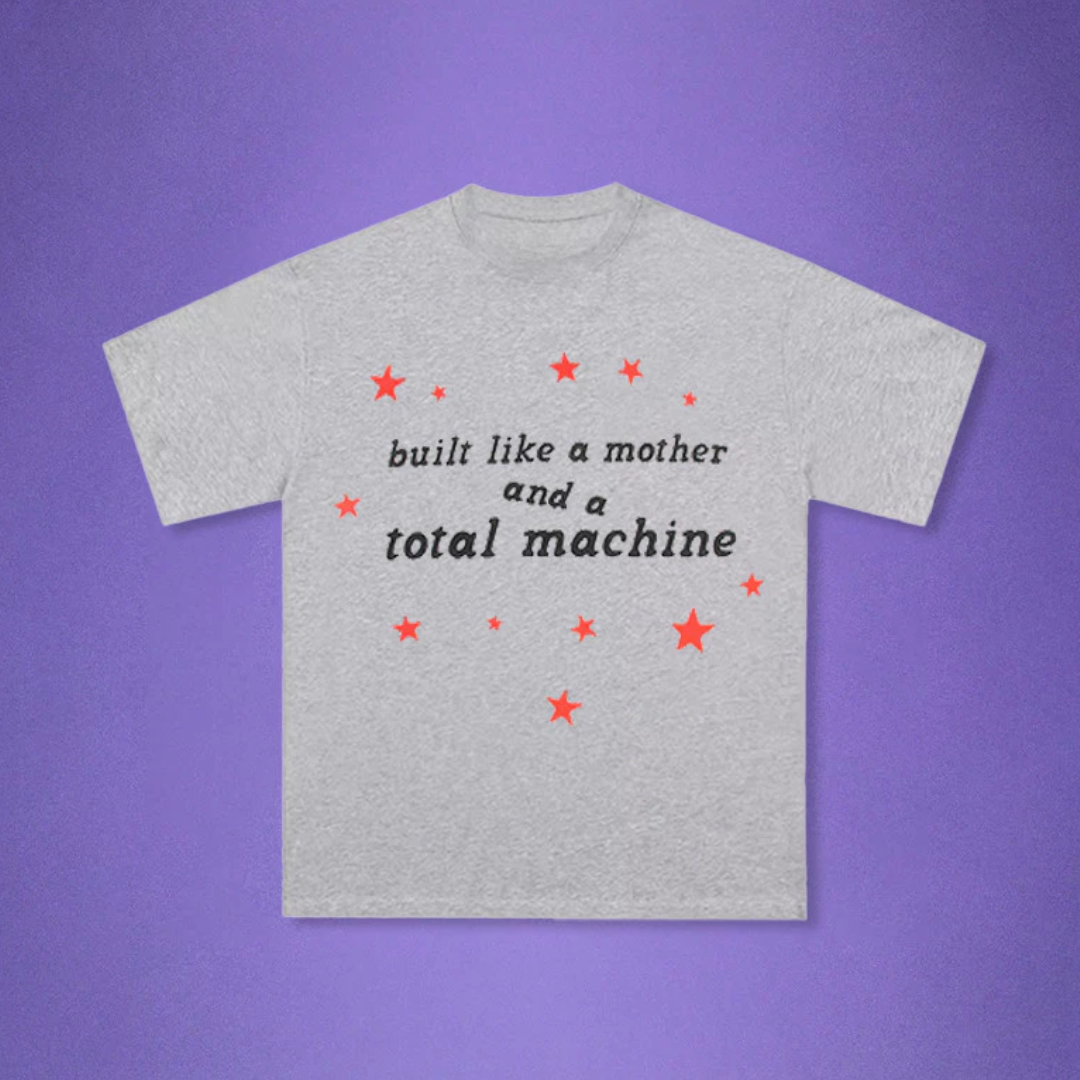 Camiseta Básica Olivia Rodrigo Total Machine- cinza
