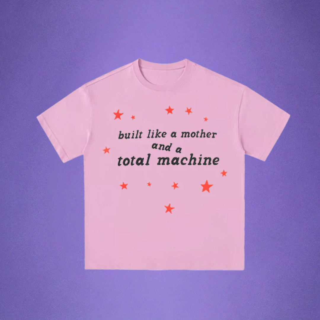 Camiseta Básica Olivia Rodrigo Total Machine- rosa bebe