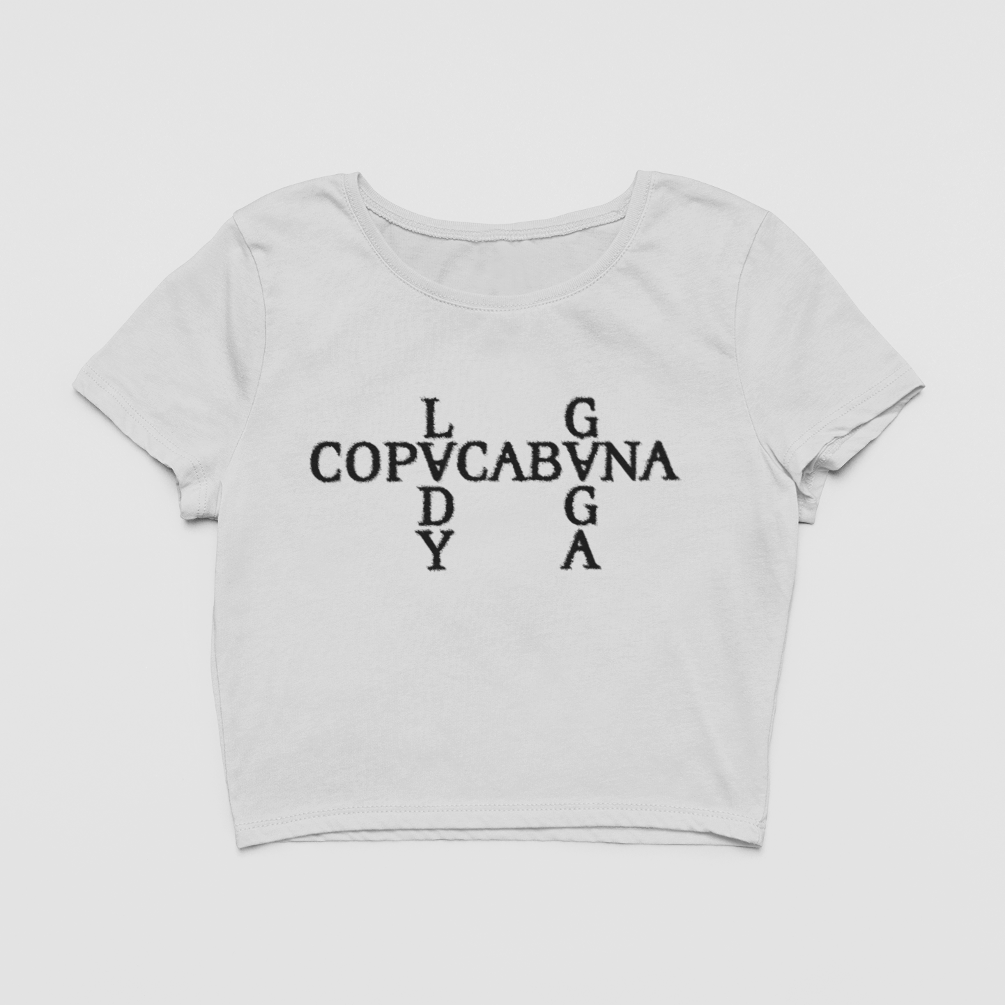 Camiseta Cropped Lady Gaga Copacabana