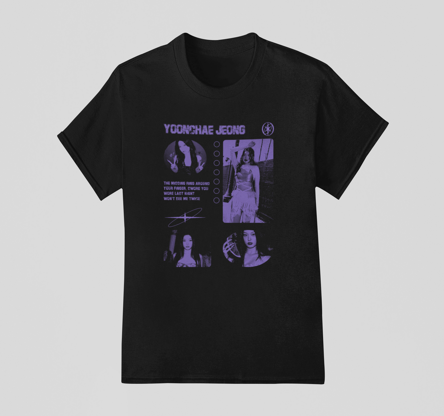 Camiseta Básica Katseye Yoonchae Graphic