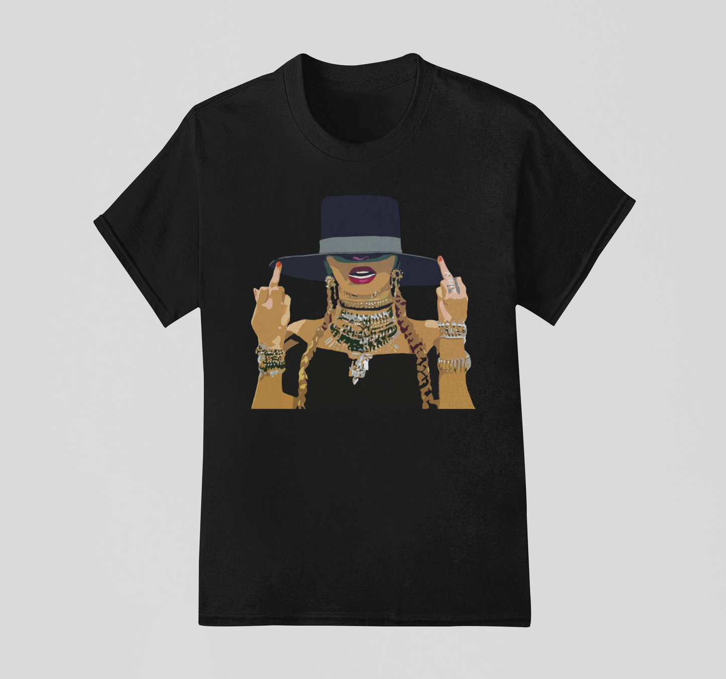 Camiseta Básica Beyonce Illustration