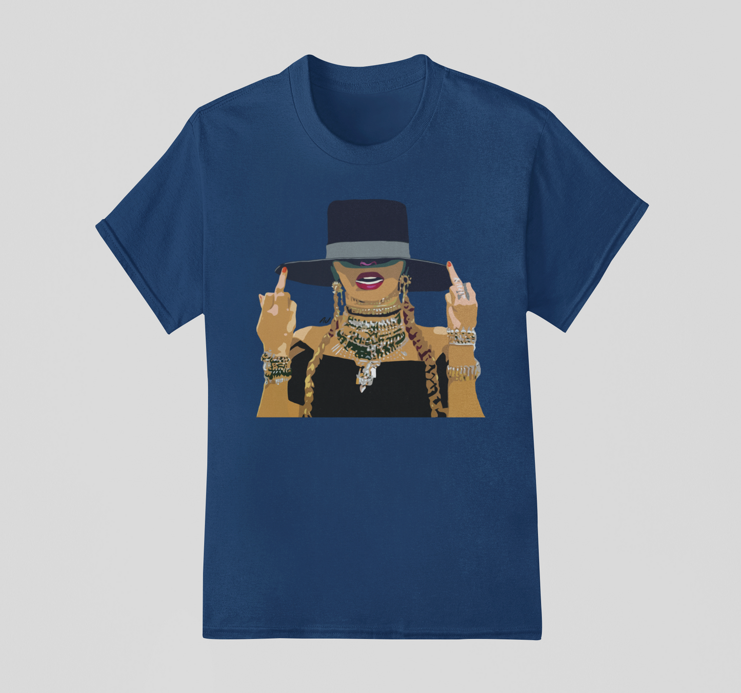 Camiseta Básica Beyonce Illustration