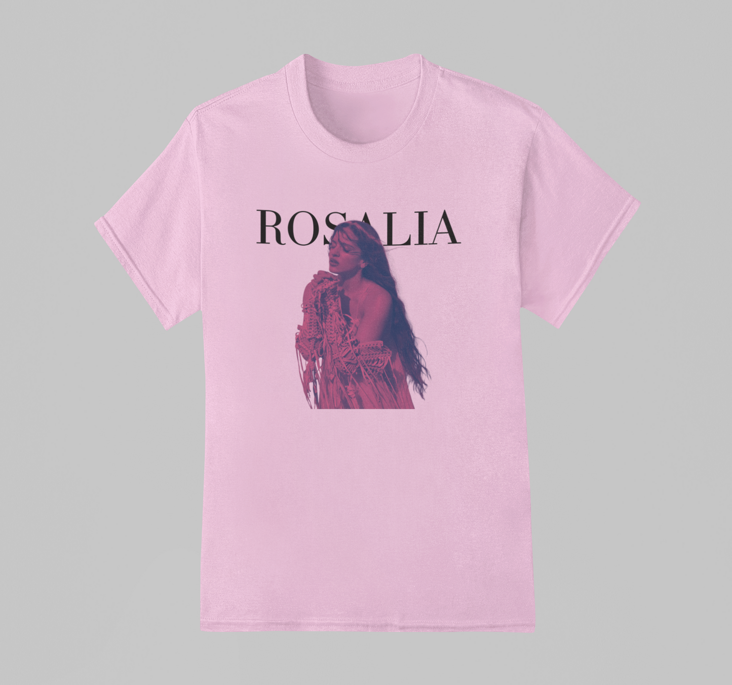 Camiseta Básica Rosalia Pink Graphic