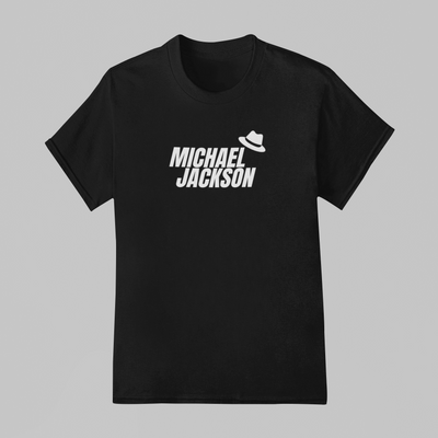 Camiseta Básica Michael Jackson Logo Name