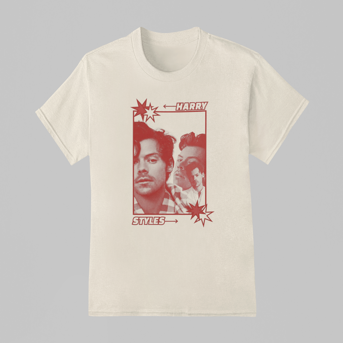 Camiseta Básica Harry Styles Red Graphic