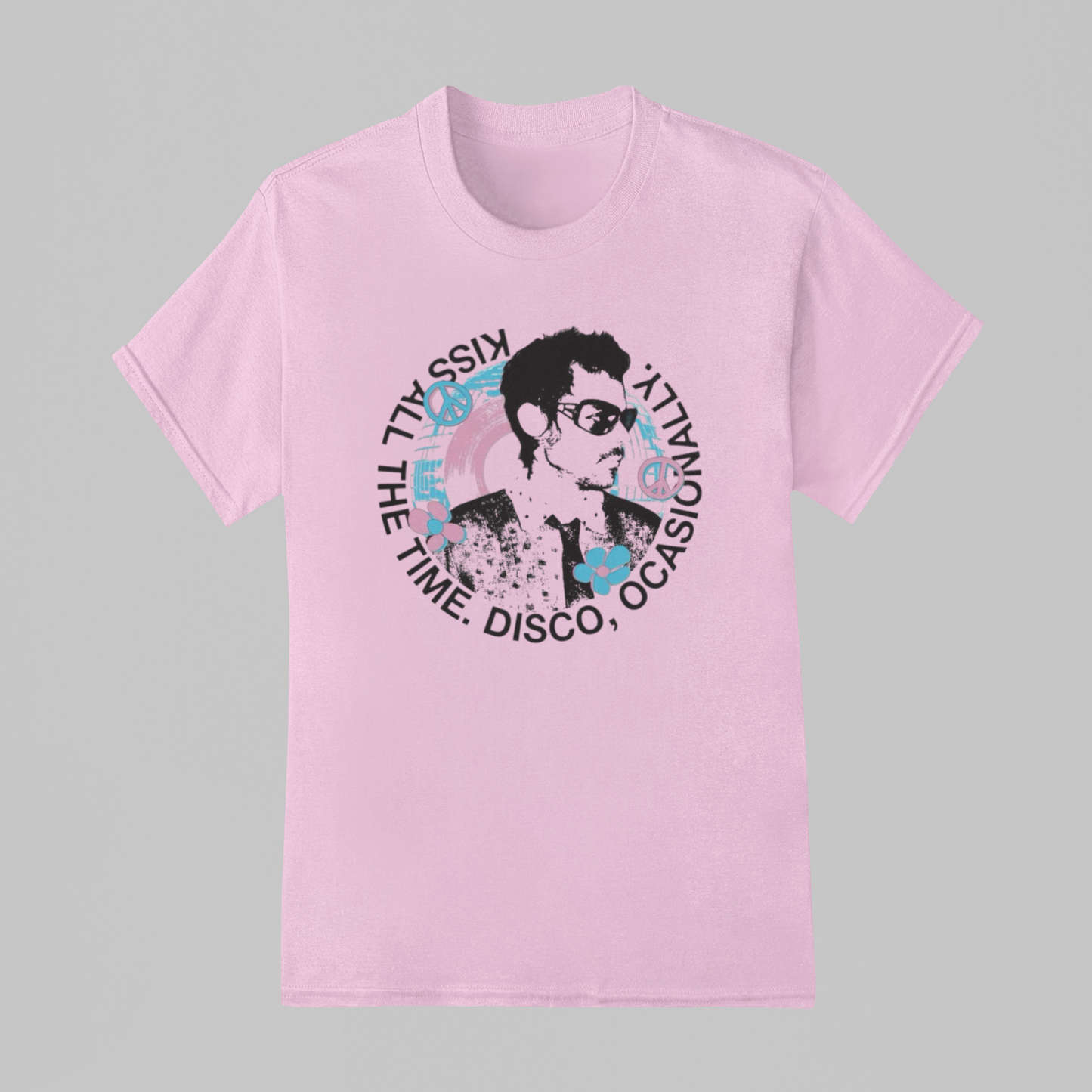 Camiseta Básica Harry Styles Kiss All The Time