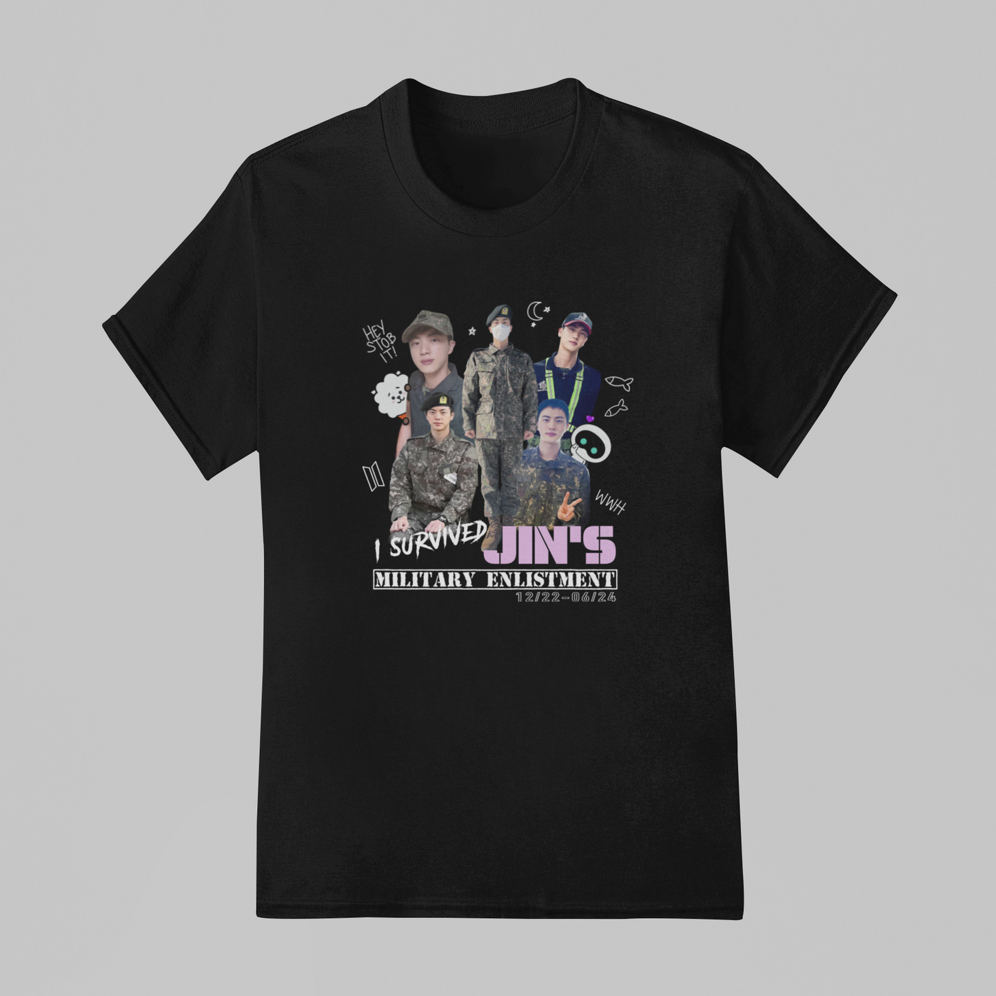 Camiseta Básica BTS I Survived