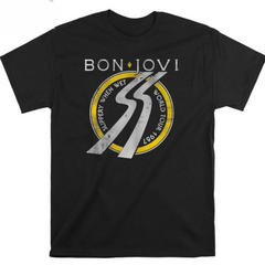 Camiseta Básica Bon Jovi Slippery When Wet