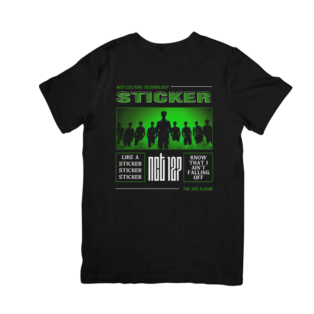 Camiseta Básica NCT 127 Sticker - preto