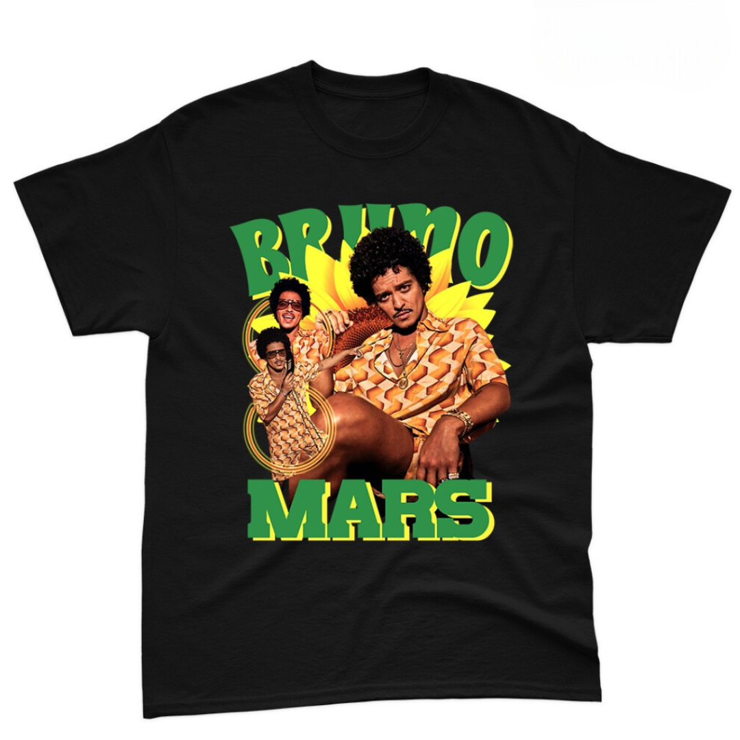 Camiseta Básica Bruno Mars Summer Vintage Vibes