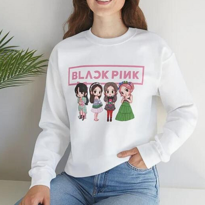 Moletom Gola Redonda Blackpink Sweet