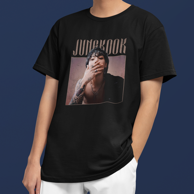 Camiseta Básica BTS Jungkook Graphic Vintage
