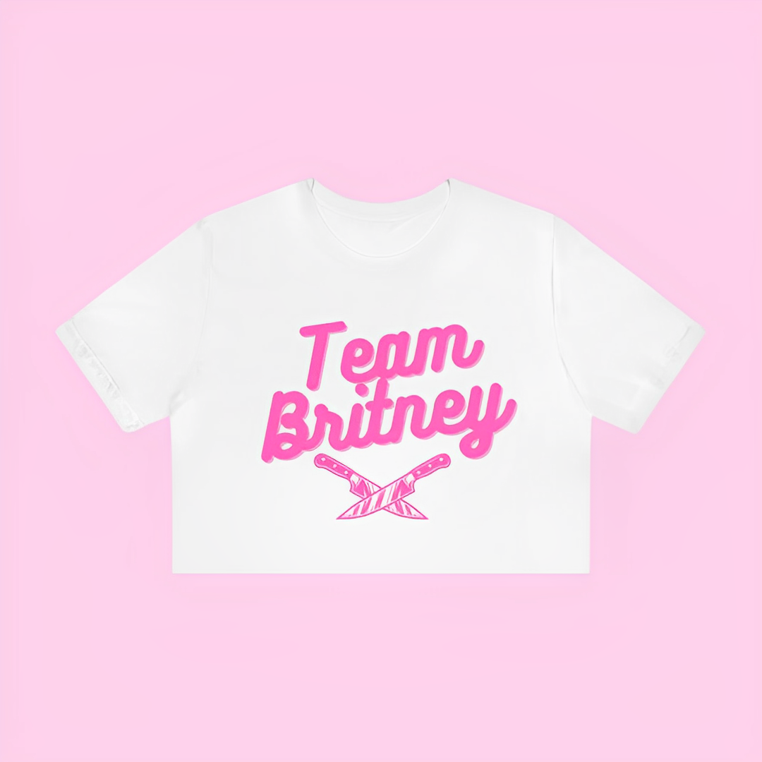 Camiseta Cropped Britney Spears Team Britney