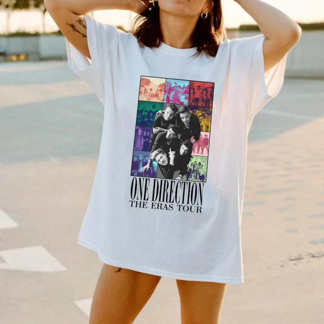 Camiseta Básica One Direction The Eras Tour-BRANCO