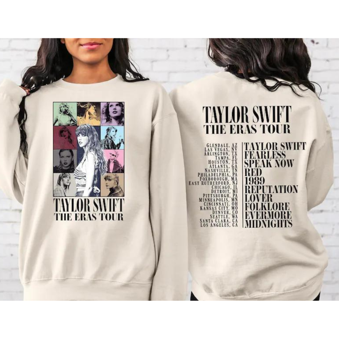 Moletom Gola Redonda Taylor Swift The Eras Tour