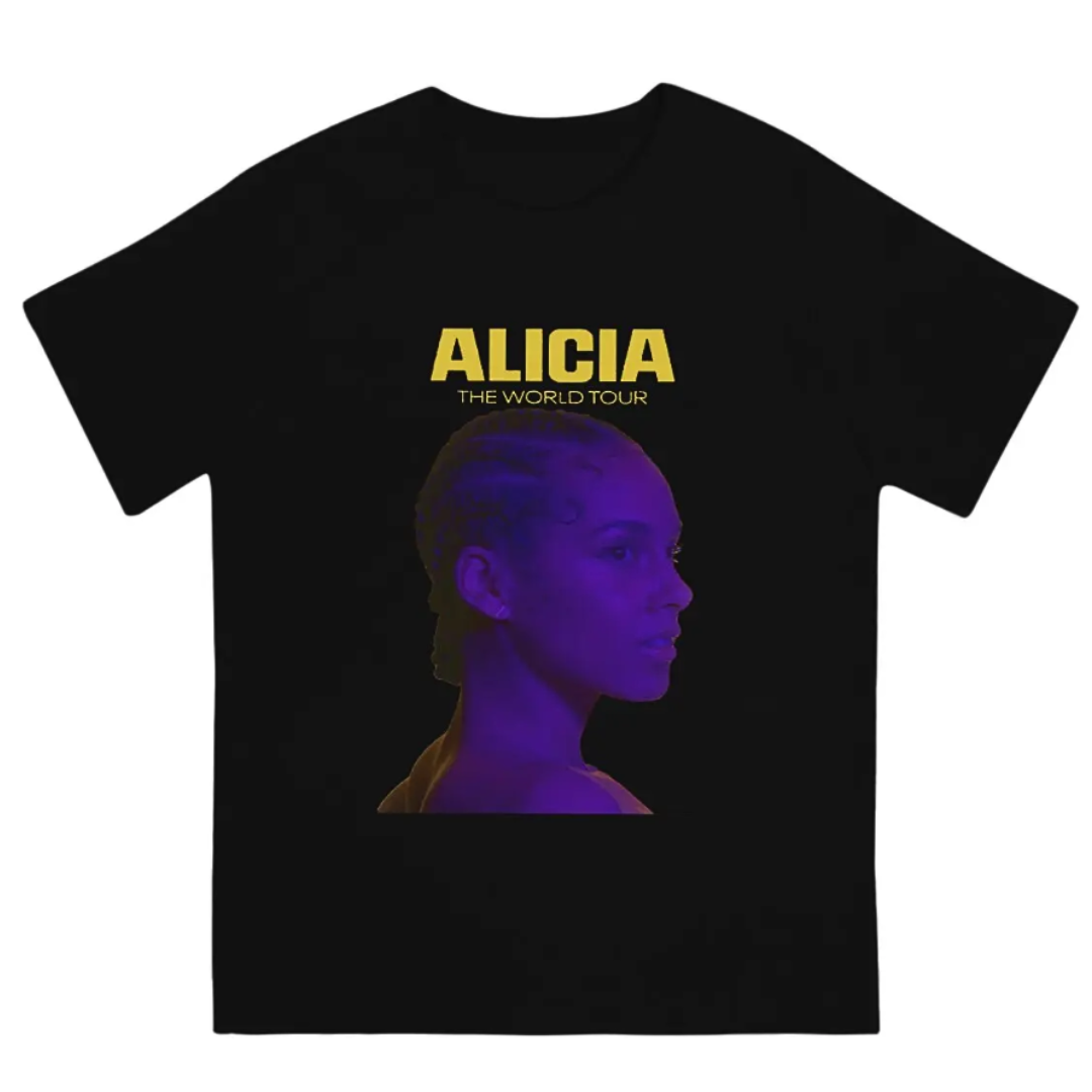 Camiseta Básica Alicia Keys The World Tour