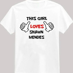 Camiseta Básica Shawn Mendes This Girl Loves