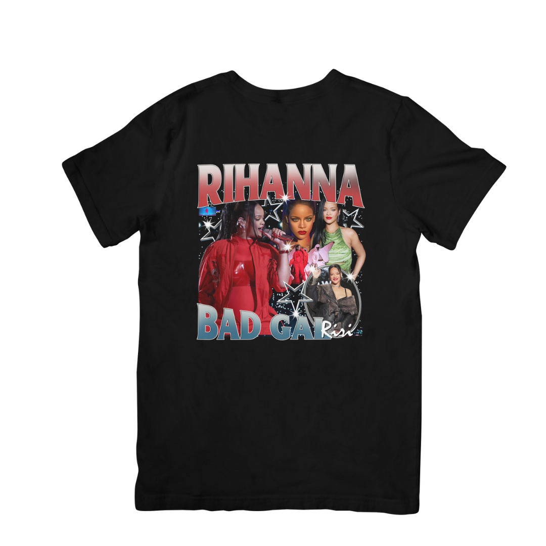 Camiseta Básica Rihanna 90'S Retro