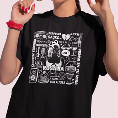 Camiseta Básica Rosalia Musics Letter