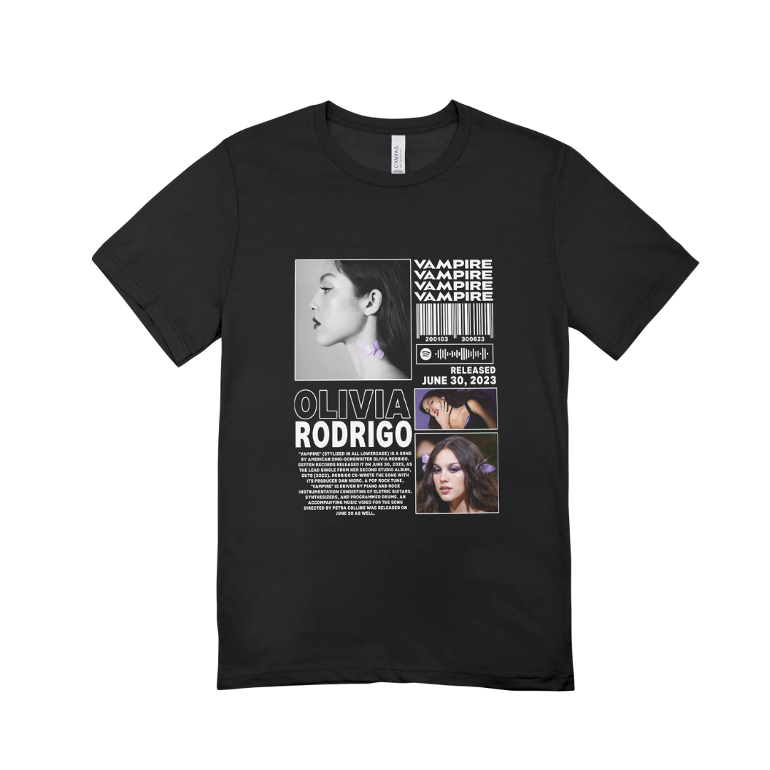 Camiseta Básica Olivia Rodrigo Vampire