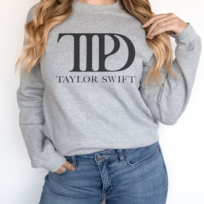 Moletom Gola Redonda Taylor Swift TTPD Logo