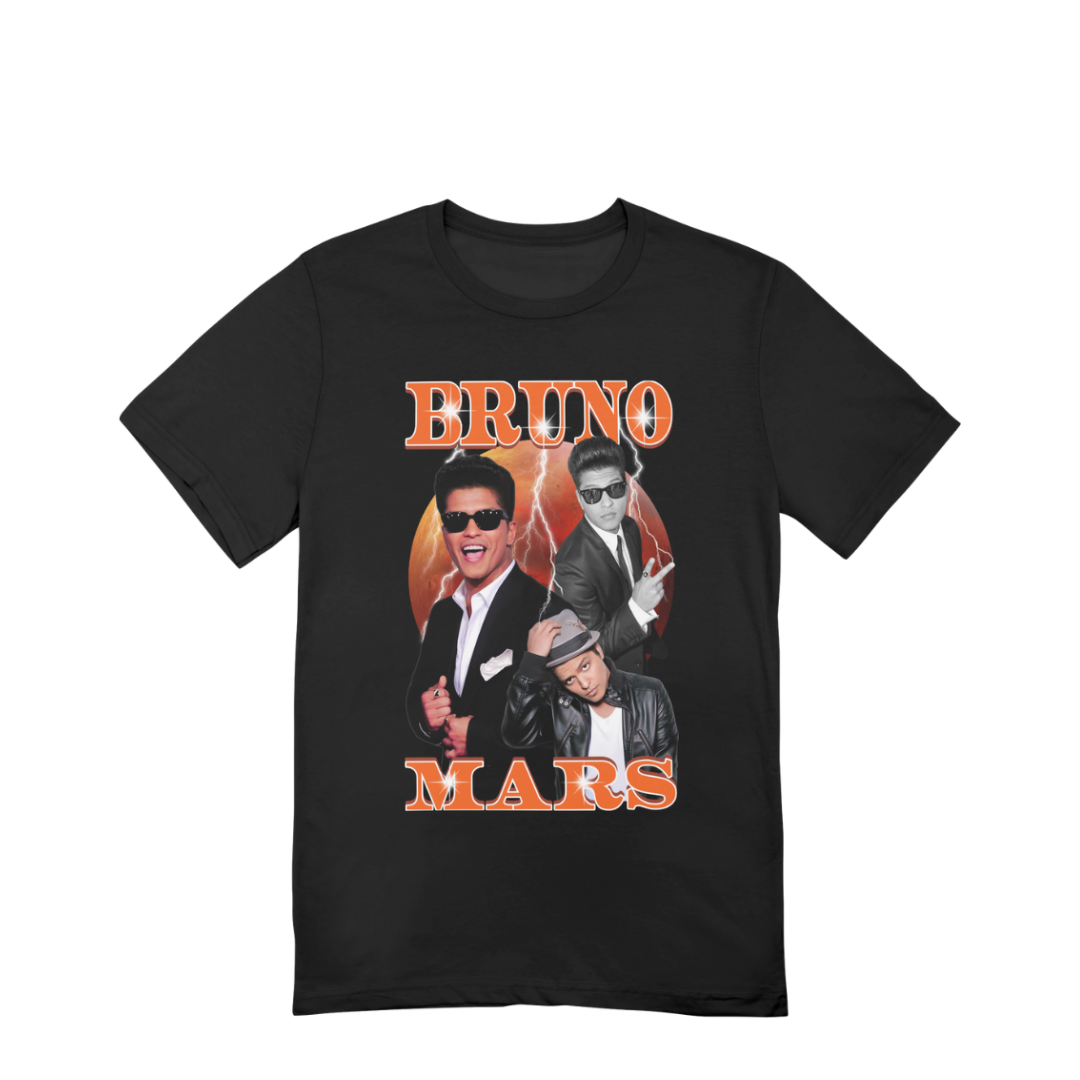 Camiseta Básica Bruno Mars Collab Graphic