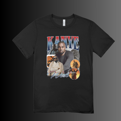 Camiseta Básica Kanye West Vintage Preto