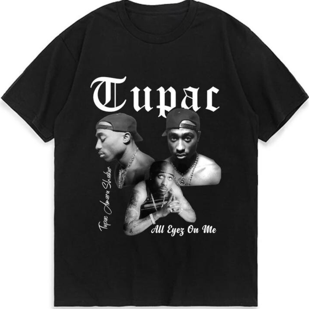 Camiseta Básica Tupac Vintage – Saoko