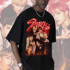 Camiseta Básica Stray Kids Vintage