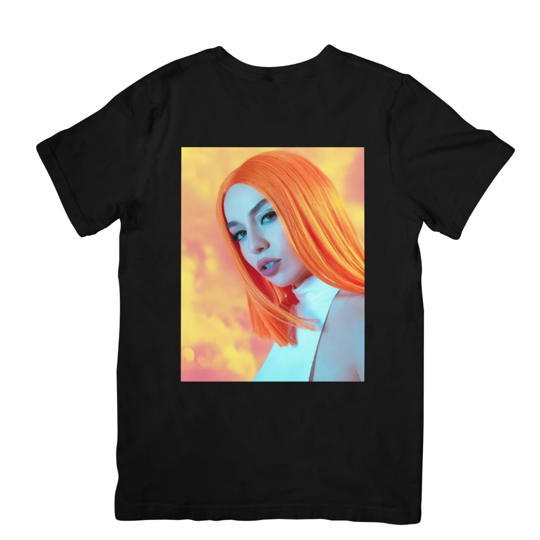 Camiseta Básica Ava Max Retro - Preto