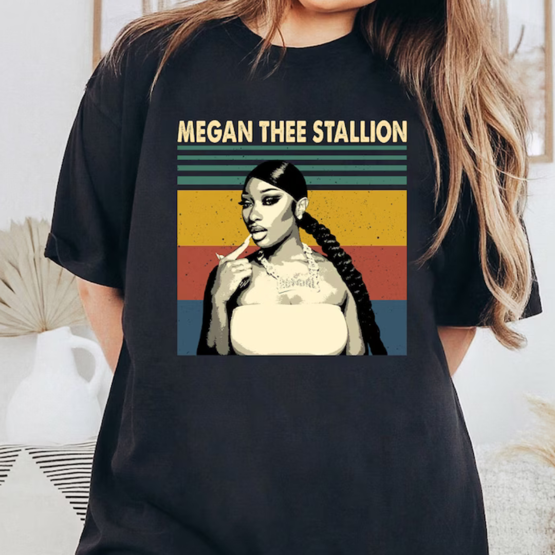 Camiseta Básica Megan Thee Stallion Vintage