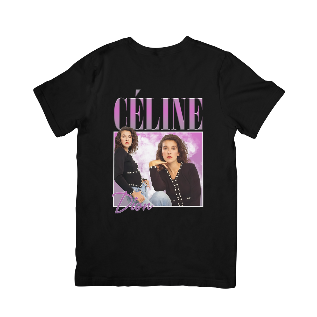 Camiseta Básica Céline Dion Vintage