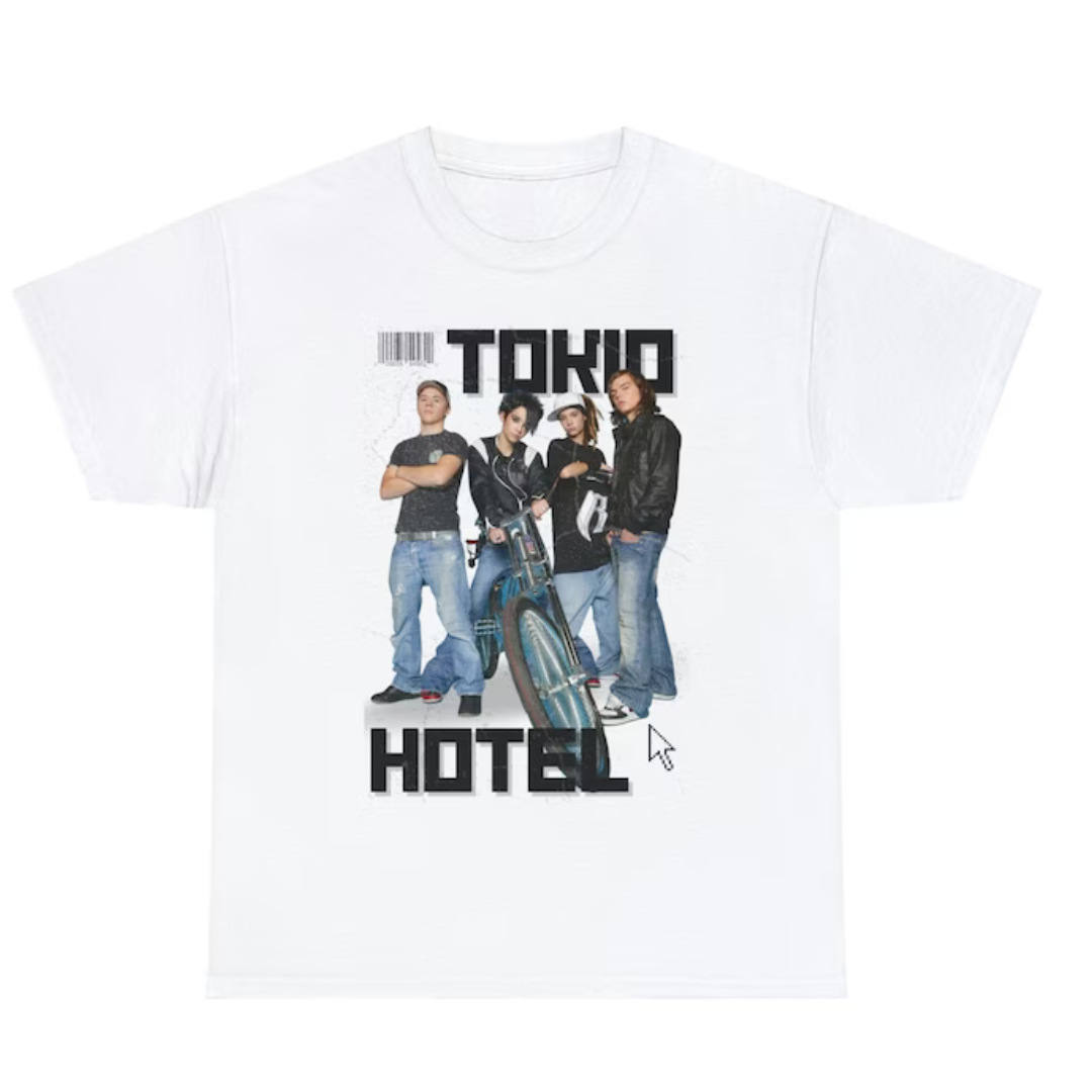 Camiseta Básica Tokio Hotel Vintage Aesthetic
