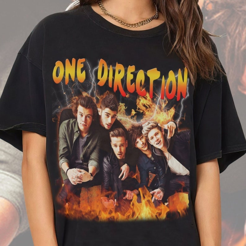 Camiseta Básica One Direction Vintage Graphic