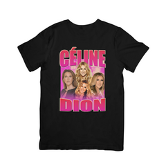 Camiseta Básica Céline Dion Vintage Retro