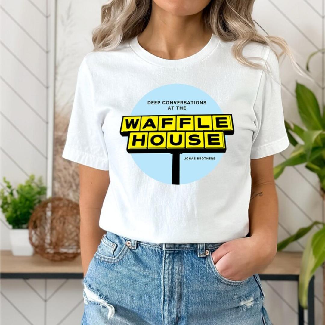 Camiseta Básica Jonas Brothers Waffle House