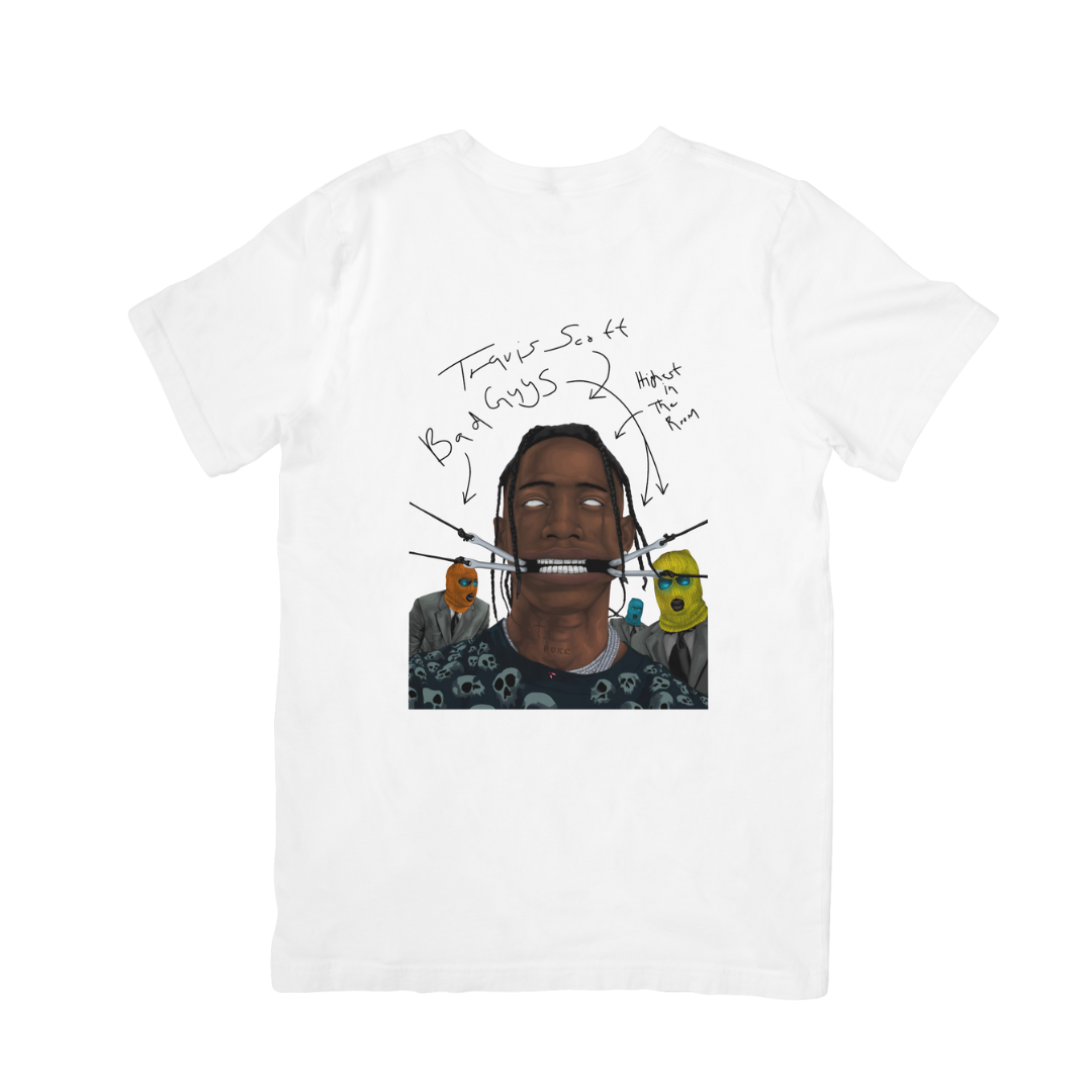 Camiseta Básica Travis Scott Bad Guys