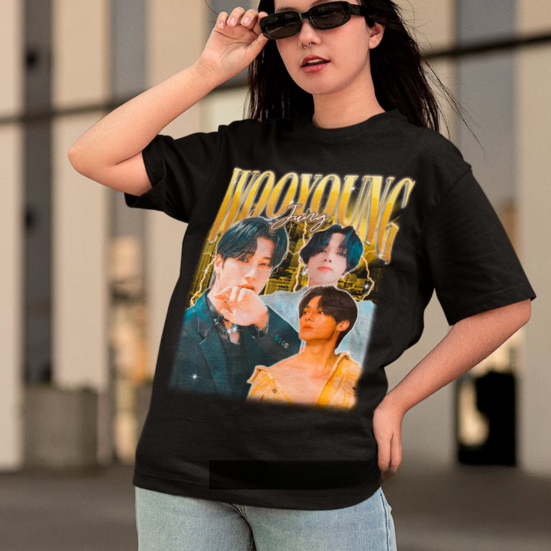 Camiseta Básica Ateez Wooyoung Graphic