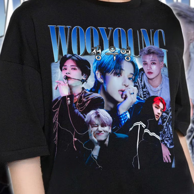 Camiseta Básica Ateez Wooyoung Aesthetic