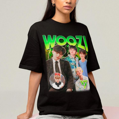 Camiseta Básica Seventeen Woozi Graphic