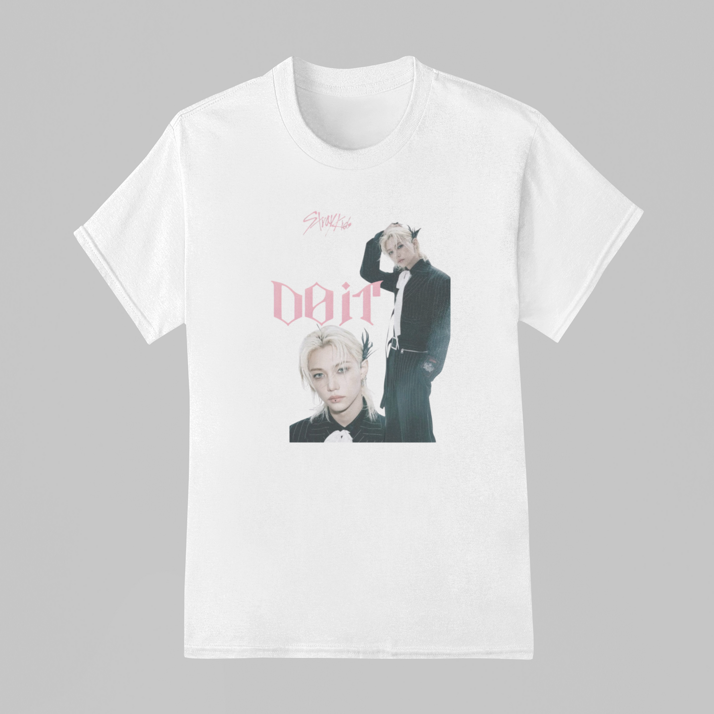 Camiseta Básica Stray Kids Felix Do It Collab