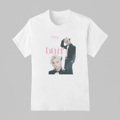 Camiseta Básica Stray Kids Felix Do It Collab